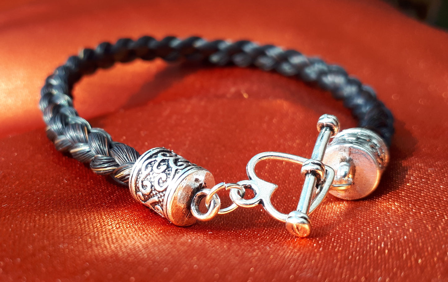 Antique Silver Horsehair Bracelet CUSTOM MADE