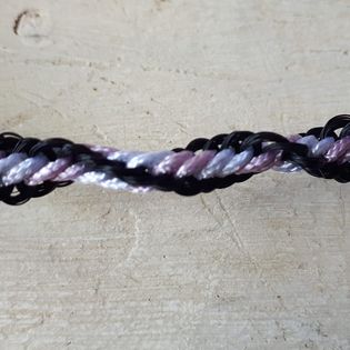 Pink Satin / Horse Hair bracelet