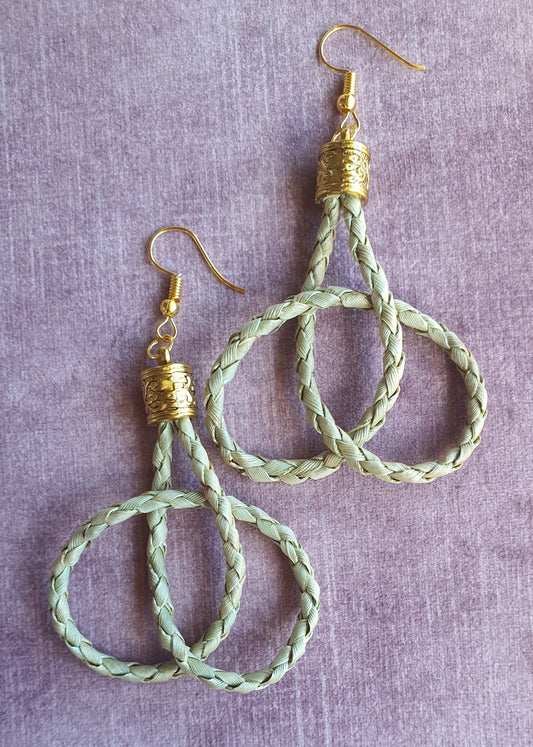 Antique Gold Harakeke Earrings