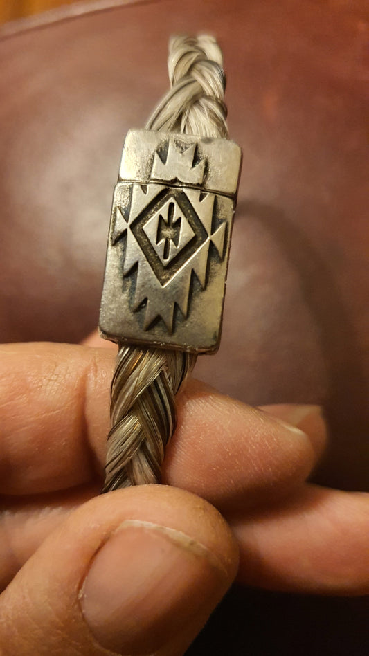 Antique Silver Cowboy  Bracelet